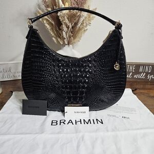 Brahmin Bekka Black Melbourne Shoulder Bag